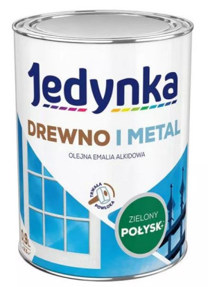 Jedynka Drewno i Metal połysk zielony 0,9L/op. (710006424)