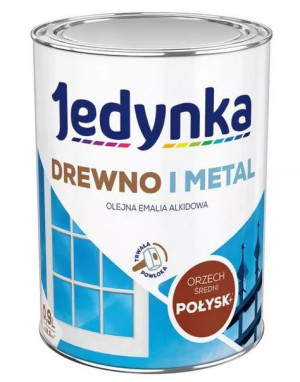 Jedynka Drewno i Metal połysk orzech średni 0,9L/op. (710006443)