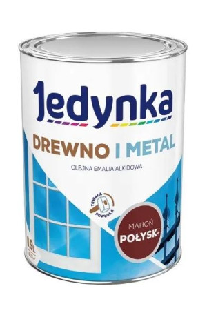 Jedynka Drewno i Metal połysk mahoń 0,9L/op. (710006445)