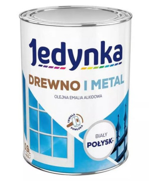 Jedynka Drewno i Metal połysk biały 0,9L/op. (710006463)