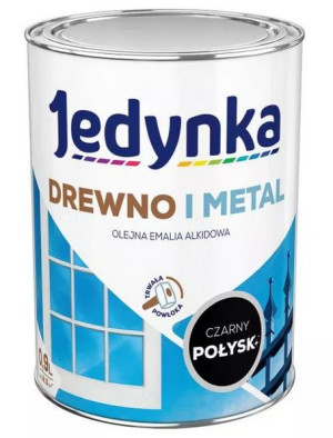 Jedynka Drewno i Metal połysk czarny 0,9L/op. (710006468)