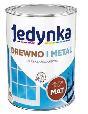 Jedynka Drewno i Metal Mat Orzech Średni 0,9L/op. (710006399)