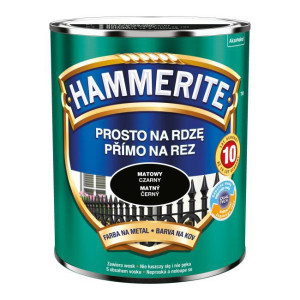 HAMMERITE Farba do metalu, na rdzę, Mat Czarny 0,7L (5126283)