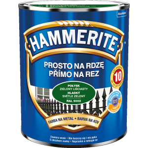 HAMMERITE Farba do metalu, na rdzę, Połysk Zielony Liściasty 0,7L(5126264)