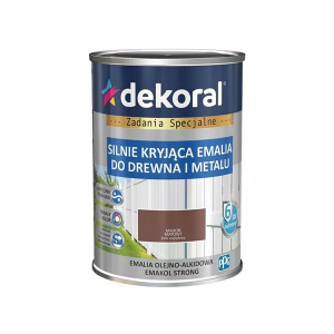 DEKORAL EMAKOL Strong Emalia do drewna Mahoń Matowy 0,9L (371007)