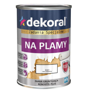 DEKORAL RENOSTYL PLUS Farba gruntująca na plamy Kolor Biały 0,9L(379627)
