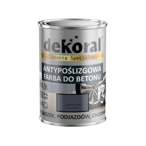 DEKORAL AKRYLIT B Antypoślizgowa farba do betonu Kolor Grafitowoszary 0,75l (380792)
