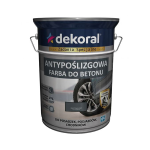 DEKORAL AKRYLIT B Antypoślizgowa farba do betonu Kolor Grafitowoszary 5L (380794)