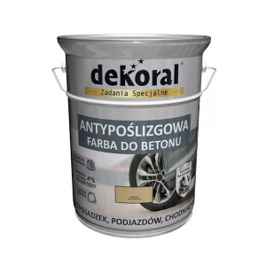 DEKORAL AKRYLIT B Antypoślizgowa farba do betonu Beżowy 5l (246296)
