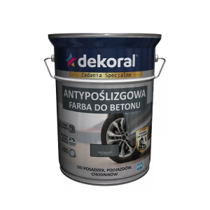 DEKORAL AKRYLIT B Antypoślizgowa farba do betonu Kolor Szary 5l (211664)