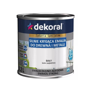 DEKORAL EMAKOL Strong Emalia do drewna Biały Połysk 0,2L (295084)