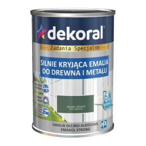 DEKORAL EMAKOL Strong Emalia do drewna i metalu Zielony Liściasty Połysk 0,9L (299023)