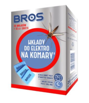 BROS Elektro na komary wkłady 20szt (011)