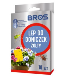 BROS Lep do doniczek żółty 10szt. (384)