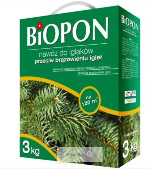 BIOPON Nawóz granulowany do iglakówi przeciw brązowieniu igieł 3kg (24572)