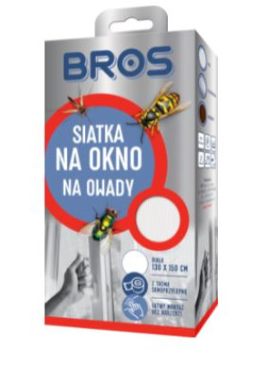 BROS Siatka na okno biała 150x180cm (020)