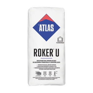 ATLAS ROKER U Zaprawa klejąca do płyt z wełny mineralnej oraz do zatapiania siatki 25kg/op. 48szt./pal. (RO-U-25)
