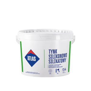 ATLAS Tynk Silikonowo-Silikatowy BAZA baranek 1,5mm kolor Szary 25kg 24szt/pal (BTSAH-NS-N15-N-325)