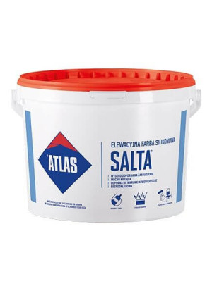 ATLAS Farba silikonowa SALTA BAZA BIAŁA 10L 30szt./pal. (BAS-2017-000-110)