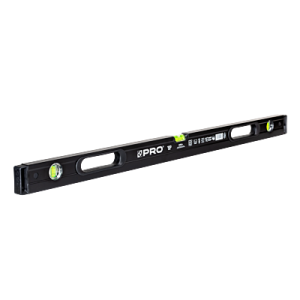 PRO Poziomica czarna frezowana z uchwytem PRO800 100cm (3-01-01-BG-100)