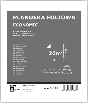 SOLID Folia malarska PLANDEKA Economy 4mx5m (5870)