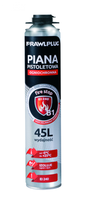 RAWLPLUG Piana Pistoletowa OGNIOWA B1 750ml (kart 12szt) (RPP-B1)