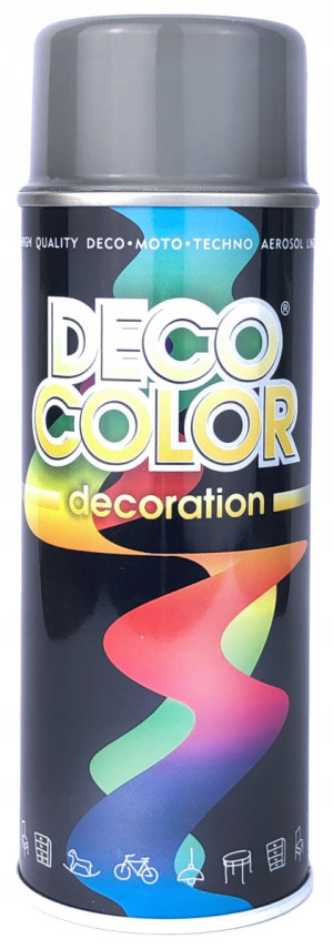 DECO COLOR farba spray 400ml aluminium