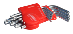 MODECO EXPERT Komplet 9 kluczy trzpieniowych TORX T10-T50 (MN-54-106)