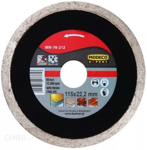 MODECO HOME Tarcza diamentowa pełna 115mm (MN-78-212)
