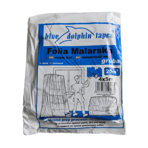 BLUE DOLPHIN TAPES Folia malarska GRUBA 4mx5m 15szt/op.(CF_FM_04932)