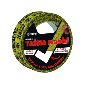 BLUE DOLPHIN Washi Tape ORIGINAL Taśma malarska 35mmx50m JAPOŃSKA (WT_54241)