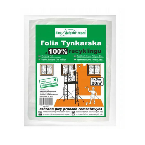 BLUE DOLPHIN Folia tynkarska 100% recyklingu 4mx5m 15szt/op (FTR_57617)