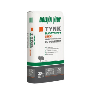 DOLINA NIDY SUPER LEKKI Tynk cementowo-wapienny wew. 30kg/op. 36szt/pal. (DN-ZTC-WS-W-30)