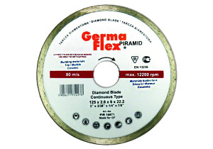 GermaFlex Piramid Continuous Tarcza diamentowa pełna 125x2,0x6x22,2rn (PIR 16871)