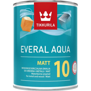 Tikkurila Farba Baza A Everal Aqua Matt 10 emalia akrylowa o wysokiej trwałości 0,9L/op. (C933905101)