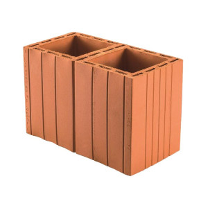 Wienerberger Pustak wentylacyjny dwukanałowy 2B 190x365x240 90szt/pal. (682001) ( kwadratowy środek )
