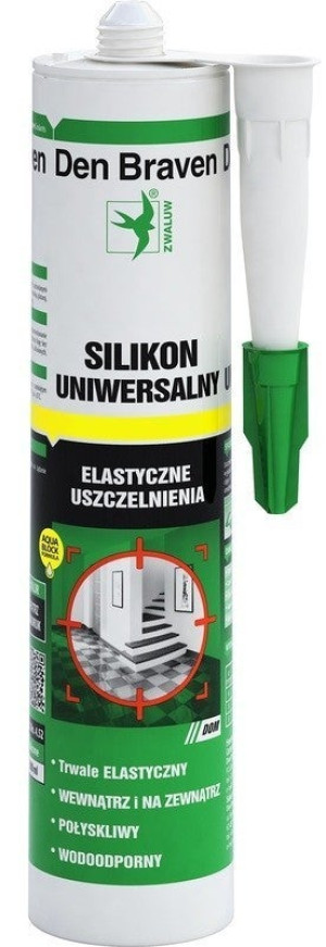 Den Braven Silikon 1001U uniwersalny 280ml Szary 12szt/op.