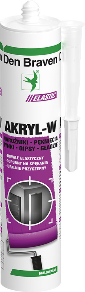 Den Braven Akryl W kit uszczelniający Biały 280ml 12szt/op