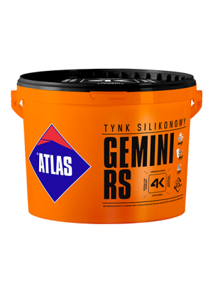 ATLAS Tynk silikonowy GEMINI RS Baza Biała 25kg/op. 24szt/pal (BTSAH-GRS-N15-125)