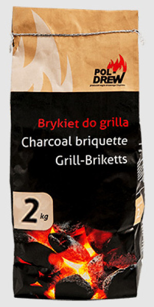 POL-DREW Brykiet do grila GRILL-BRIKETTS 2kg