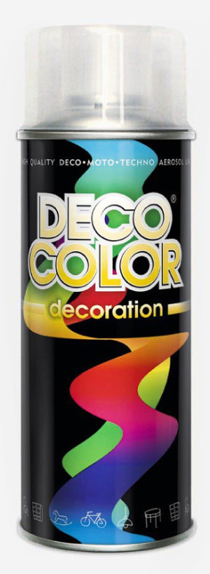 DECO COLOR farba spray 400ml clear bezbarwny