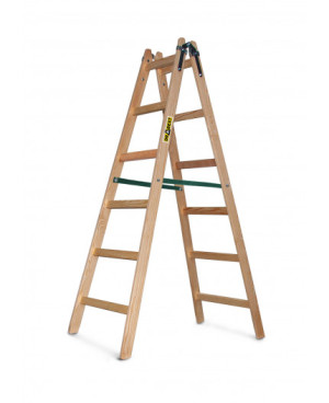 DRABEST Drabina drewniana 6-szczeblowa STANDARD 182cm