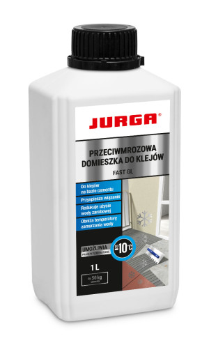 JURGA FAST GL Przeciwmrozowa domieszka do klejów, plastyfikator zimowy do kleju 1L/op. (01.01.18.01.10.00)