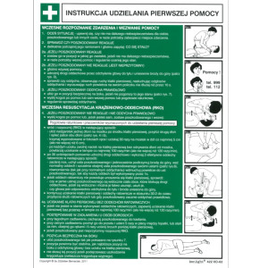 BIS - ZNAK Instrukcja ABC pierwszej pomocy (obrazkowo-tekstowa) (BIS BHP ABC)