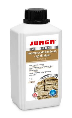 JURGA PROOF ST Impregnat do kamienia,cegieł i gipsu 1L/op. (02.01.16.01.10.00)