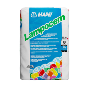 MAPEI LAMPOCEM Gotowa do użycia, bezskurczowa, szybkowiążąca i szybkotwardniejąca zaprawa montażowa 25kg/op. 50szt/pal.