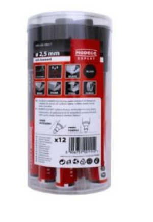 MODECO EXPERT Marker budowlany olejowy czerwony (MN-88-081/T)