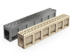 ACO Drain Monoblock PD 100V Kanał dł.100cm h=23cm, polimerbeton Kolor Antracyt (P135000)