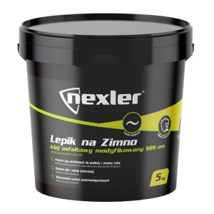 NEXLER Lepik na zimno - Klej asfaltowy modyfikowany SBS-em 5kg/op. 80szt/pal. W-BR010-A0000-NX1C-0500)