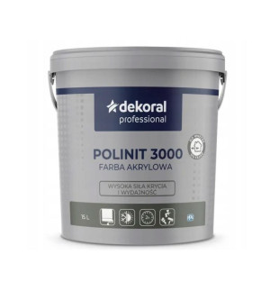 DEKORAL Farba POLINIT 3000 Biała 15L